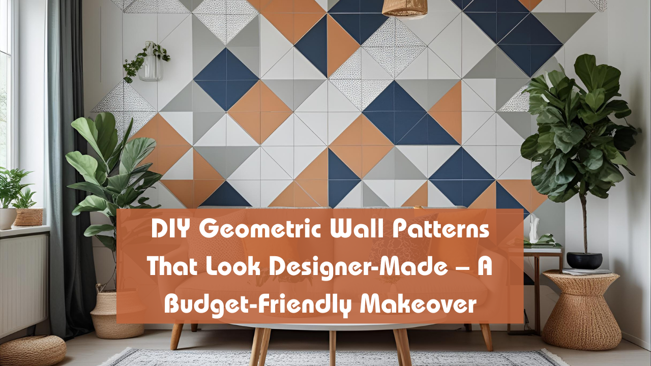 DIY Geometric Wall Patterns That Look Designer-Made