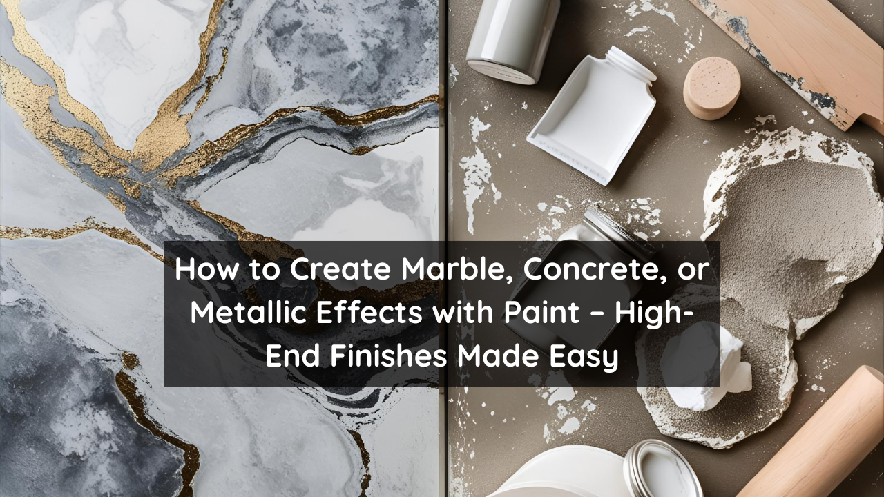 How to Create Marble, Concrete, or Metallic Effects with Paint
