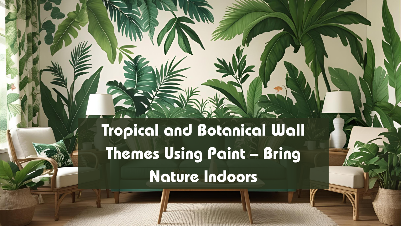 Tropical and Botanical Wall Themes Using Paint